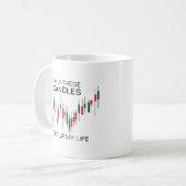 Crypto Candlesticks Personalisiert Kaffeetasse (Vorderseite Links)