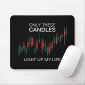 Crypto Candlesticks Personalisiert Mousepad (Mit Mouse)