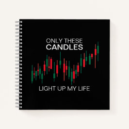 Crypto Candlesticks Personalisiert Notizblock