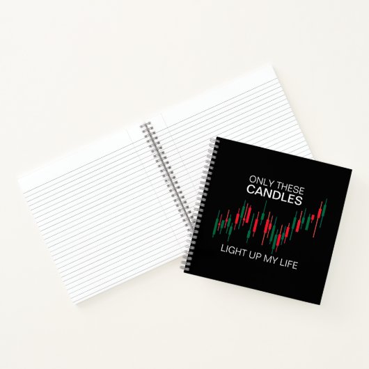 Crypto Candlesticks Personalisiert Notizblock (Innenseite)