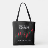 Crypto Candlesticks Personalisiert Tasche (Rückseite)