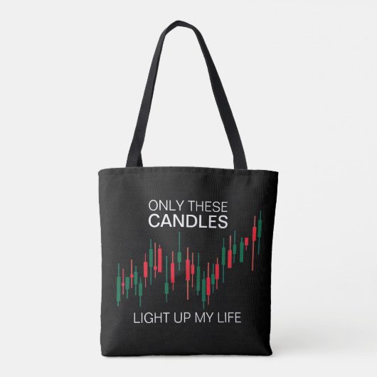 Crypto Candlesticks Personalisiert Tasche (Rückseite)