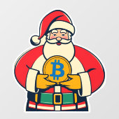 Crypto Claus Holiday Window Cloning Fensteraufkleber (Blatt)