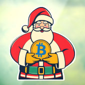 Crypto Claus Holiday Window Cloning Fensteraufkleber (Blatt 3)
