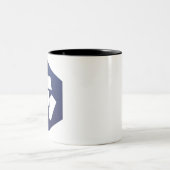 Crypto.com codieren CRO-Logo Crypto Blockchain Zweifarbige Tasse (Mittel)