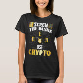Crypto  Cryptocurrency Blockchain Trader Finance   T-Shirt (Vorderseite)