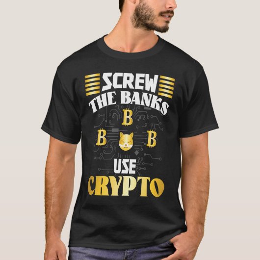 Crypto  Cryptocurrency Blockchain Trader Finance   T-Shirt (Vorderseite)