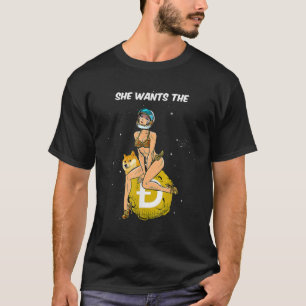 Crypto.Cur.Rency Sie Will die Doge.Coin Doge Cryp T-Shirt