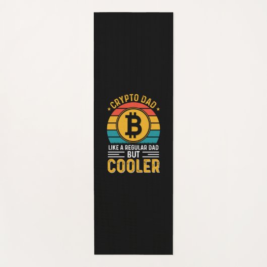 Crypto Dad Retro Sunset Yogamatte (Vorderseite)