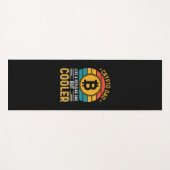 Crypto Dad Retro Sunset Yogamatte (Vorderseite (Horizontal))