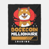 Crypto DogeCoin Millionaire Loading Fleecedecke (Vorderseite)