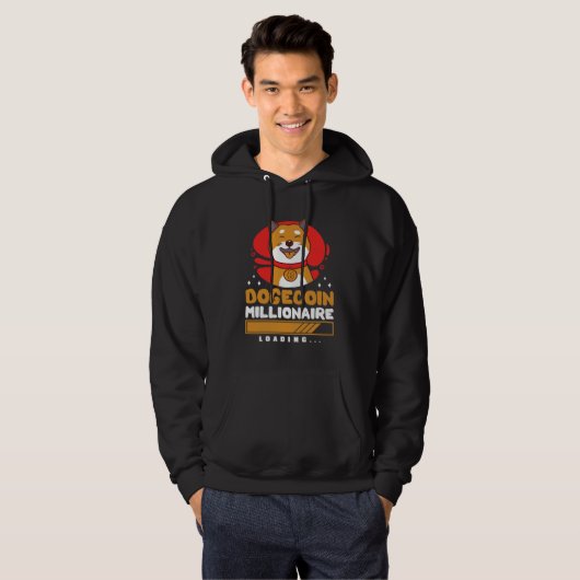 Crypto DogeCoin Millionaire Loading Hoodie (Vorne ganz)