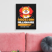 Crypto DogeCoin Millionaire Loading Leinwanddruck (Insitu (Wohnzimmer))