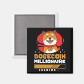 Crypto DogeCoin Millionaire Loading Magnet (Vorderseite/Rückseite)