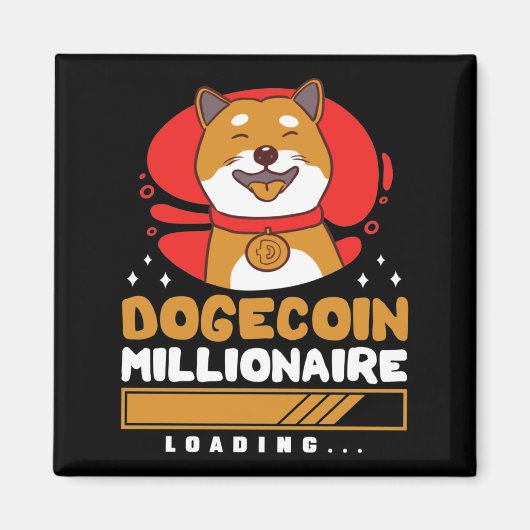 Crypto DogeCoin Millionaire Loading Magnet (Vorne)