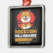 Crypto DogeCoin Millionaire Loading Ornament Aus Metall (Links)