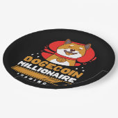 Crypto DogeCoin Millionaire Loading Pappteller (Schrägansicht)