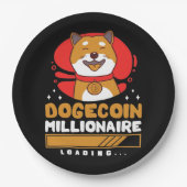 Crypto DogeCoin Millionaire Loading Pappteller (Vorderseite)