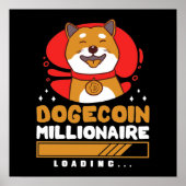 Crypto DogeCoin Millionaire Loading Poster (Vorne)
