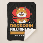 Crypto DogeCoin Millionaire Loading Sherpadecke (Vorderseite)
