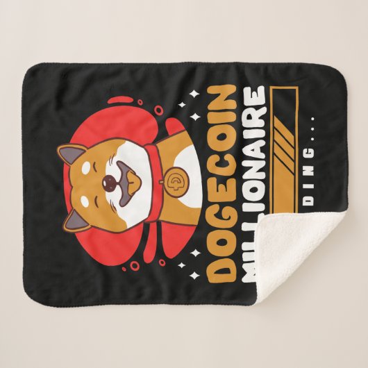 Crypto DogeCoin Millionaire Loading Sherpadecke (Vorderseite (Horizontal))