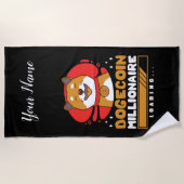 Crypto DogeCoin Millionaire Loading Strandtuch (Vorderseite)