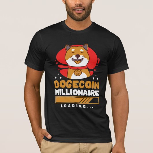 Crypto DogeCoin Millionaire Loading T-Shirt (Vorderseite)