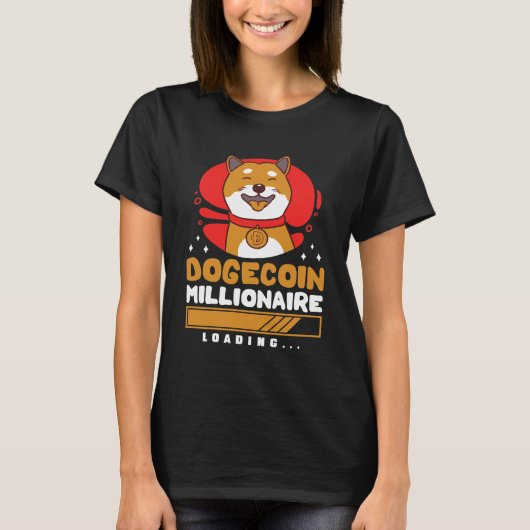 Crypto DogeCoin Millionaire Loading T-Shirt (Vorderseite)