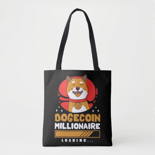 Crypto DogeCoin Millionaire Loading Tasche (Vorderseite)
