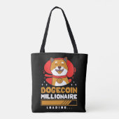 Crypto DogeCoin Millionaire Loading Tasche (Rückseite)