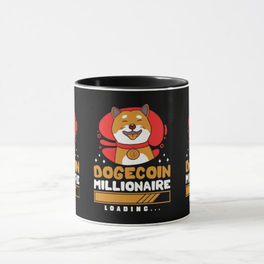 Crypto DogeCoin Millionaire Loading Tasse (Zentrum)