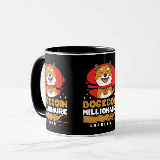 Crypto DogeCoin Millionaire Loading Tasse (Vorderseite Links)