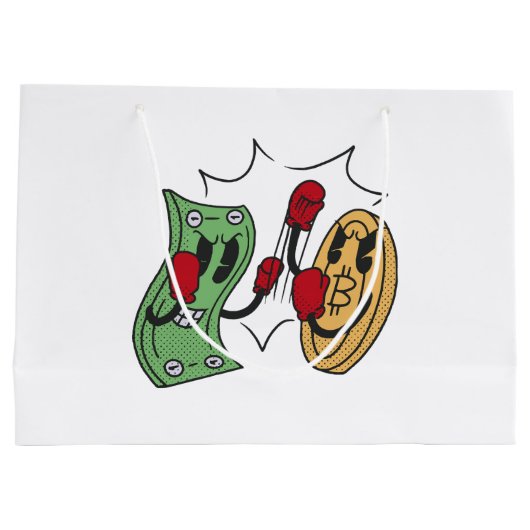 Crypto Fight Club Große Geschenktüte (Rückseite)