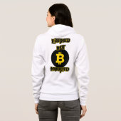 Crypto Flex Edition verdient nicht geerbt™ Bitcoin Hoodie (Schwarz voll)