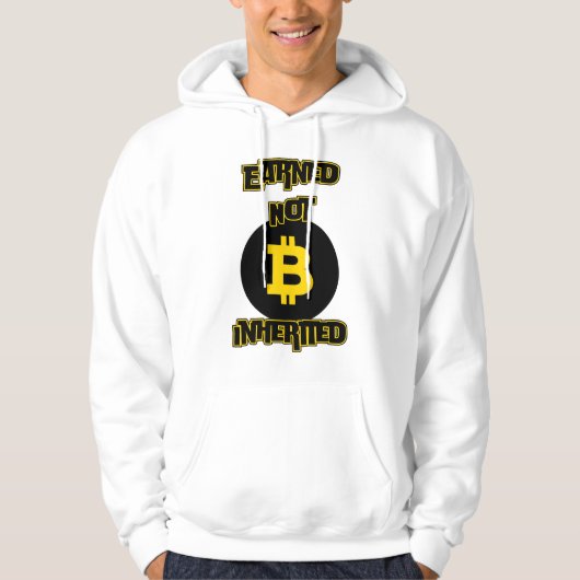 Crypto Flex Edition verdient nicht geerbt™ Bitcoin Hoodie (Vorderseite)