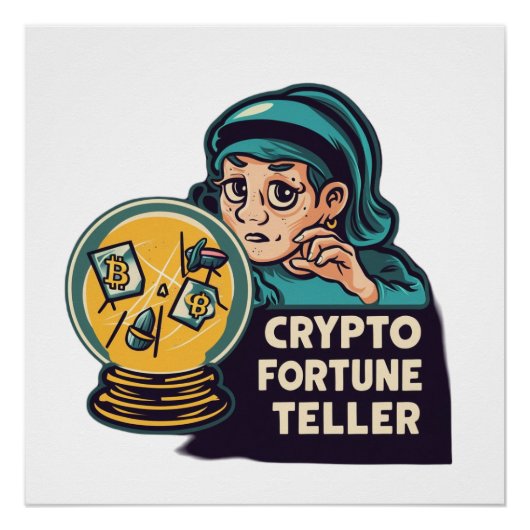 Crypto Fortune Teller Poster (Vorderseite)
