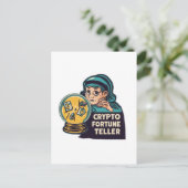Crypto Fortune Teller Postkarte (Stehend Vorderseite)