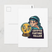 Crypto Fortune Teller Postkarte (Vorne/Hinten)