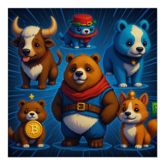Crypto Friends Poster (Vorderseite)