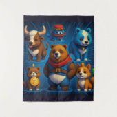 Crypto Friends Wandteppich (Vorderseite)