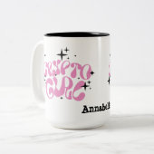 Crypto Girl Coffee Tasse (Vorderseite Links)