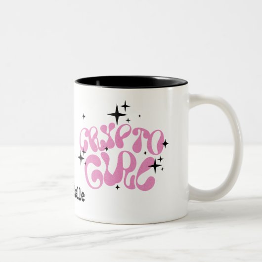 Crypto Girl-Tasse Zweifarbige Tasse (Rechts)