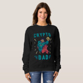 Crypto Hodl Vater Bitcoin Münzminer Gewitter Krypt Sweatshirt (Vorne ganz)