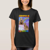 Crypto ist für Jungfrauen Capybara T-Shirt (Vorderseite)