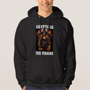 Crypto ist für Jungfrauen Cringe Skelett Hoodie