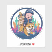 Crypto Kid Aufkleber (Blatt)