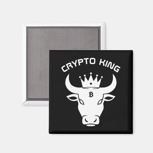 Crypto King Black Magnet (Vorderseite/Rückseite)