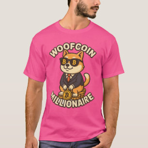 Crypto King Dog - WoofCoin Millionaire T-Shirt