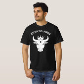 Crypto King Personalisiert Black T-Shirt (Vorne ganz)