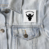 Crypto King Personalisiert White Button (Beispiel)